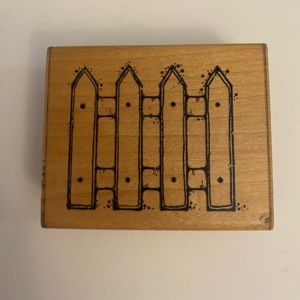 DOTS N180 Fence Rubber Stamp